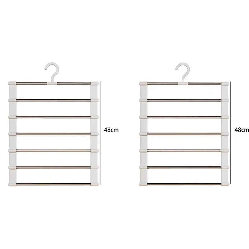 Cintre pour étendoir à linge pliable inox multi-niveaux