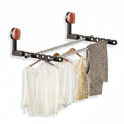 Étendoir à linge mural rabattable ventouse pliable