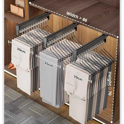 Cintre pour étendoir à linge extensible tiroir