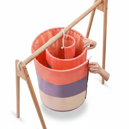 Étendoir à linge tour spirale inox pliable