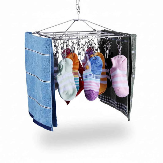 Petit étendoir à linge rectangle 30 pinces