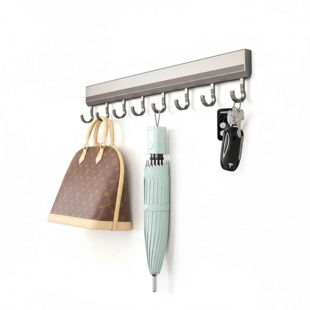 Cintre pour étendoir à linge mural aluminium