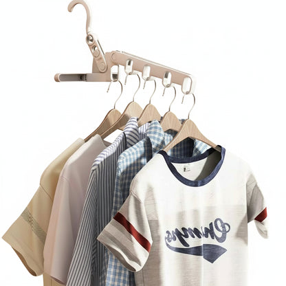 Cintre pour étendoir à linge multifonction gain de place