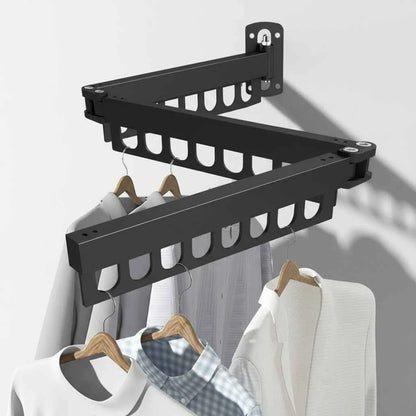 Étendoir à linge mural rabattable triple pliage