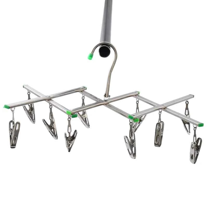 Petit étendoir à linge inox pliable