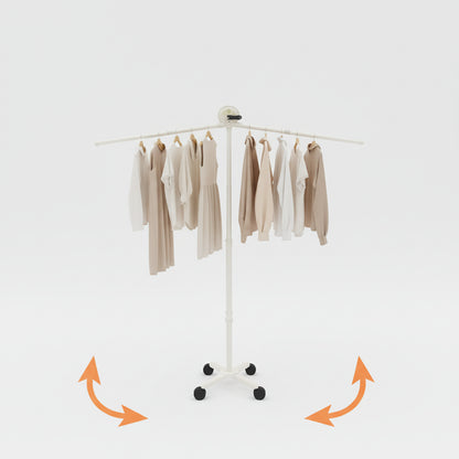 Étendoir à linge pliable ventouses inox murales