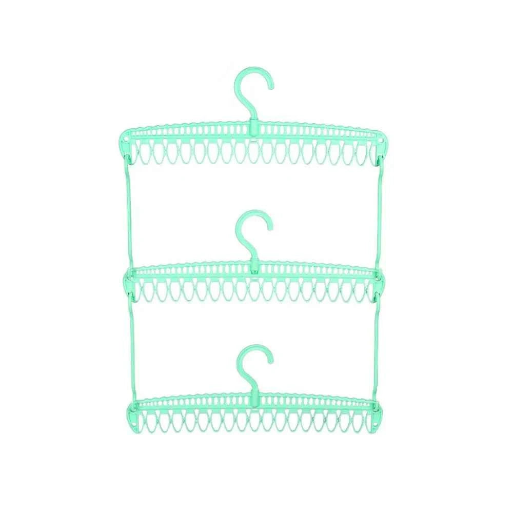 Cintre pour étendoir à linge 3 niveaux pliable