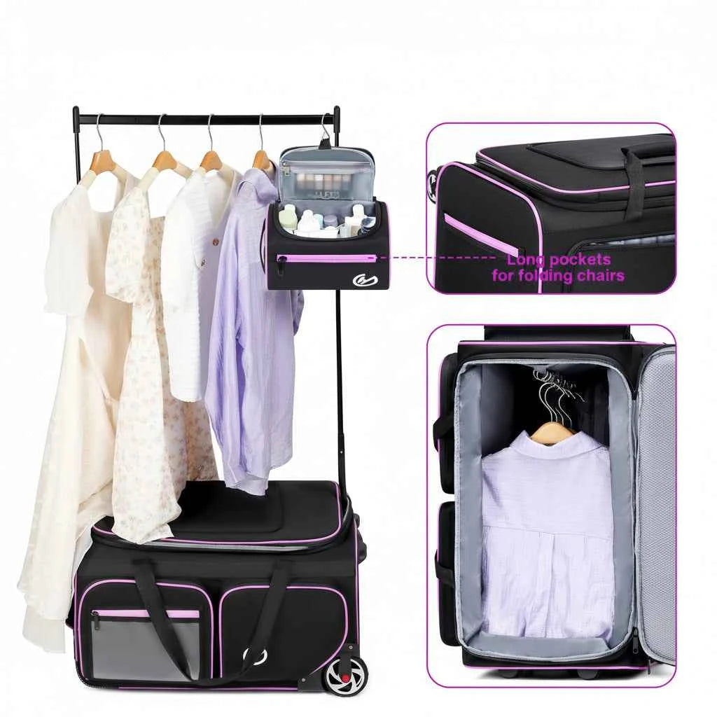 Étendoir à linge pliable valise de voyage intégrée