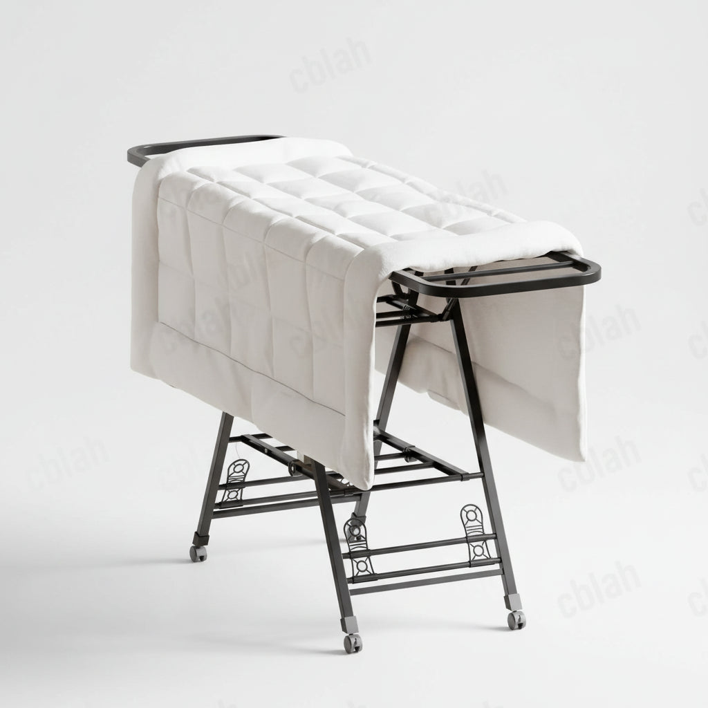 Étendoir à linge pliable en acier carbone mobile