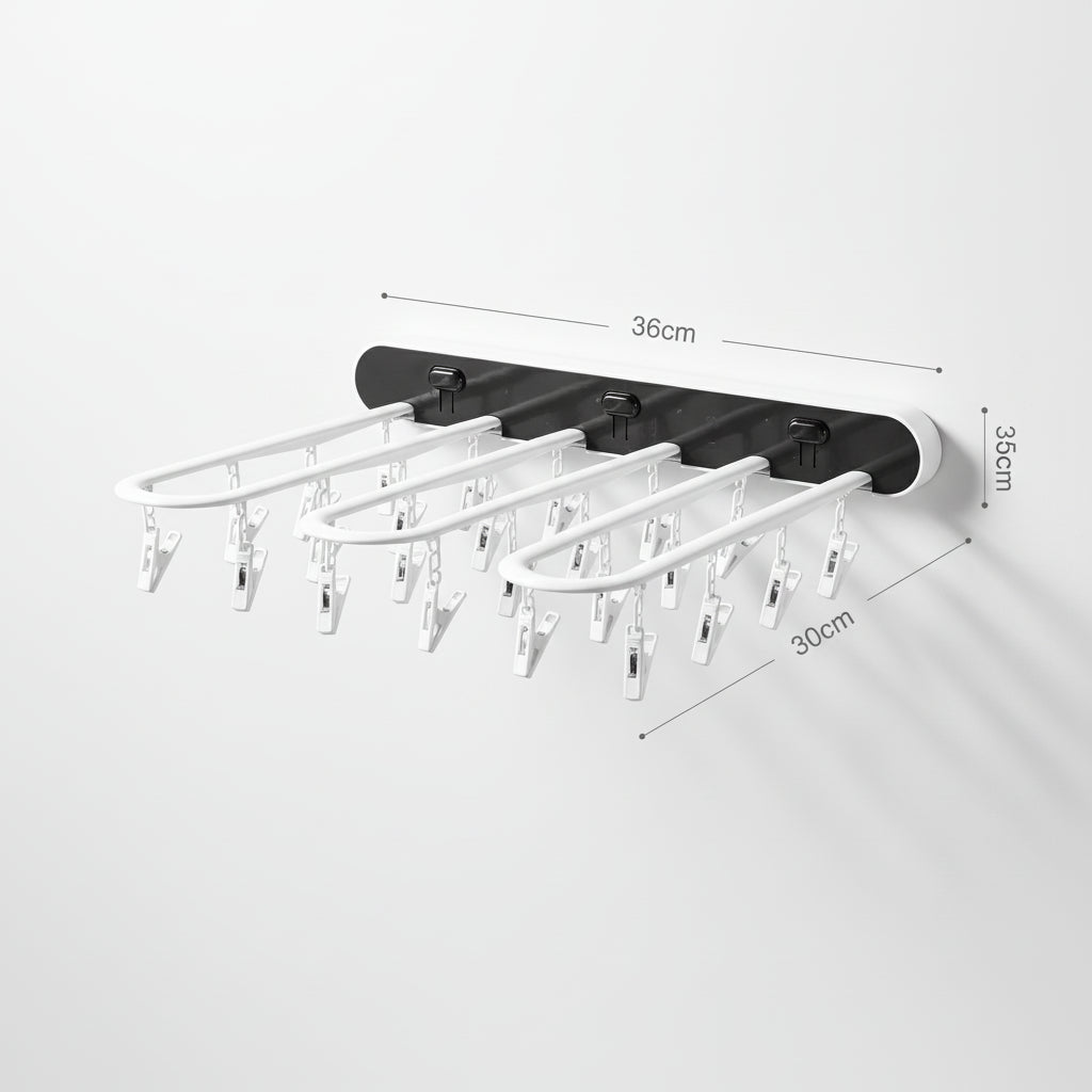 Étendoir à linge mural rabattable pour chaussettes