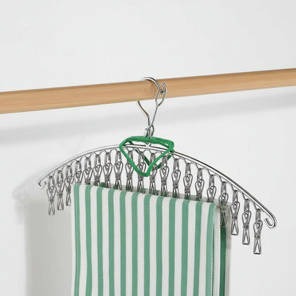 Cintre pour étendoir à linge inox 20 pinces