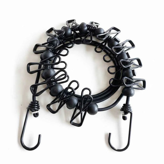 Étendoir à linge camping-car corde extensible clips