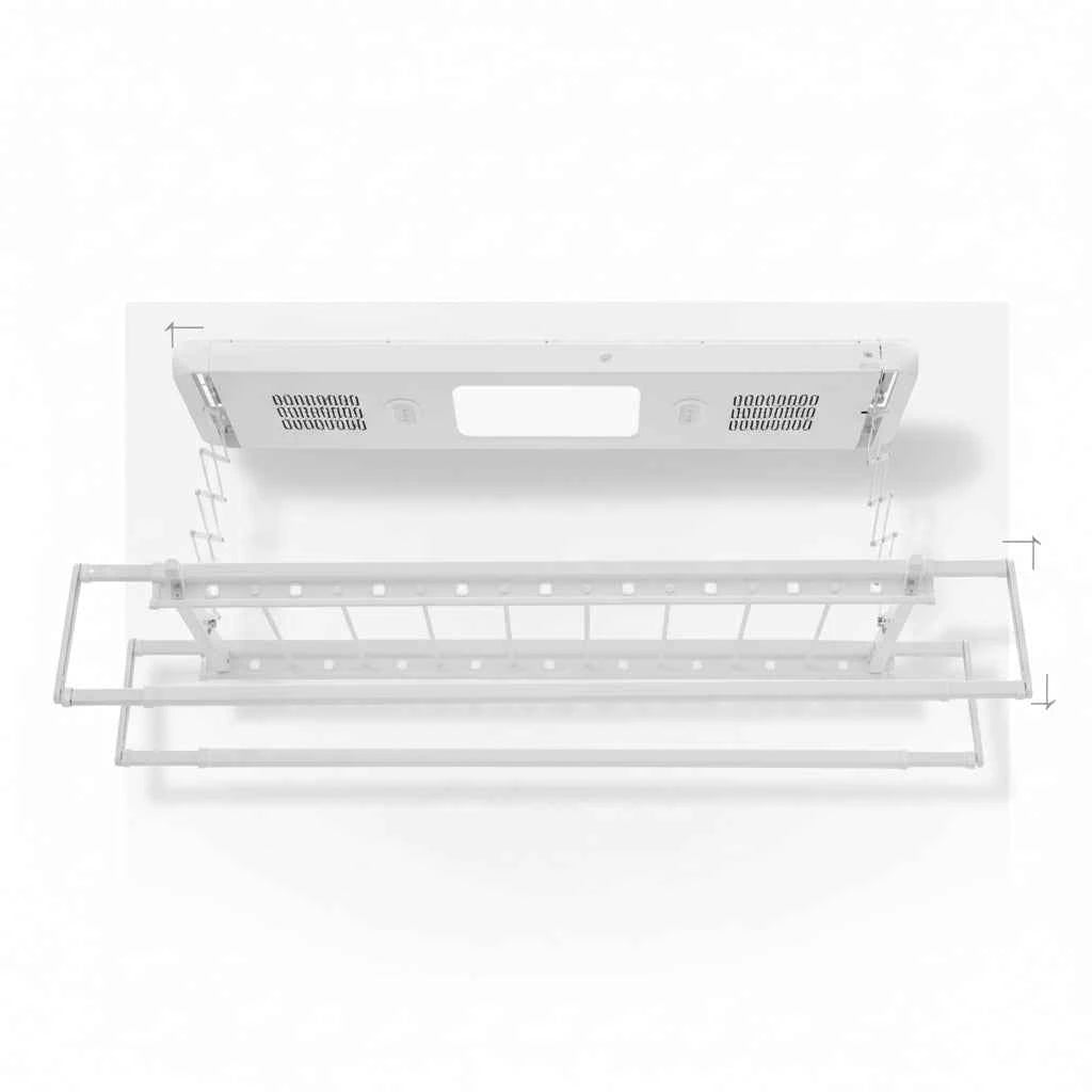 Étendoir à linge plafond électrique avec télécommande