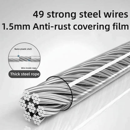 Étendoir à linge mural rétractable fil télescopique