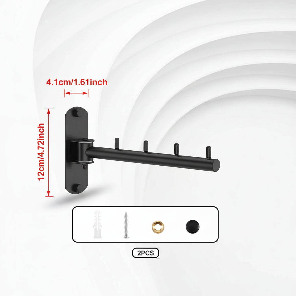 Étendoir à linge mural pliable inox rotatif