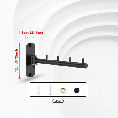 Étendoir à linge mural pliable inox rotatif