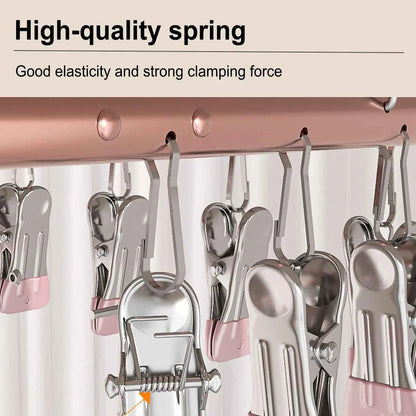 Étendoir à linge en aluminium avec 36 pinces