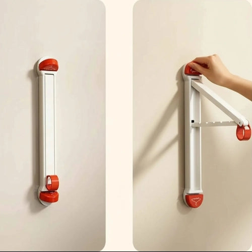 Étendoir à linge mural ventouse pliable