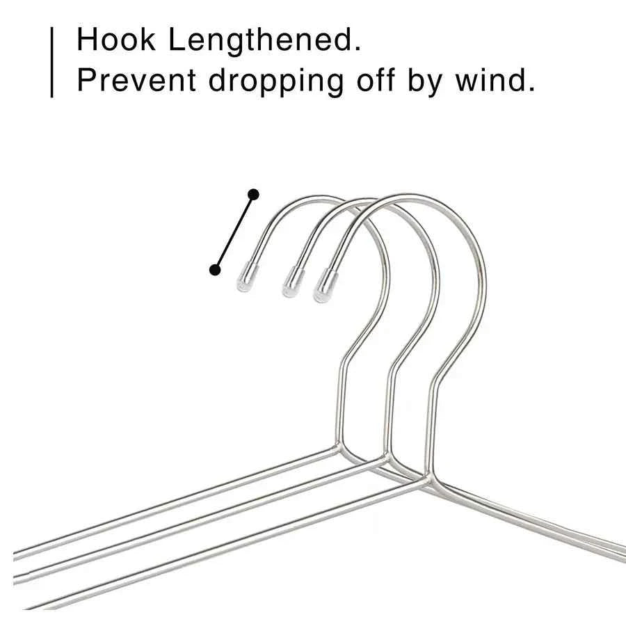 Cintre pour étendoir à linge inox robuste