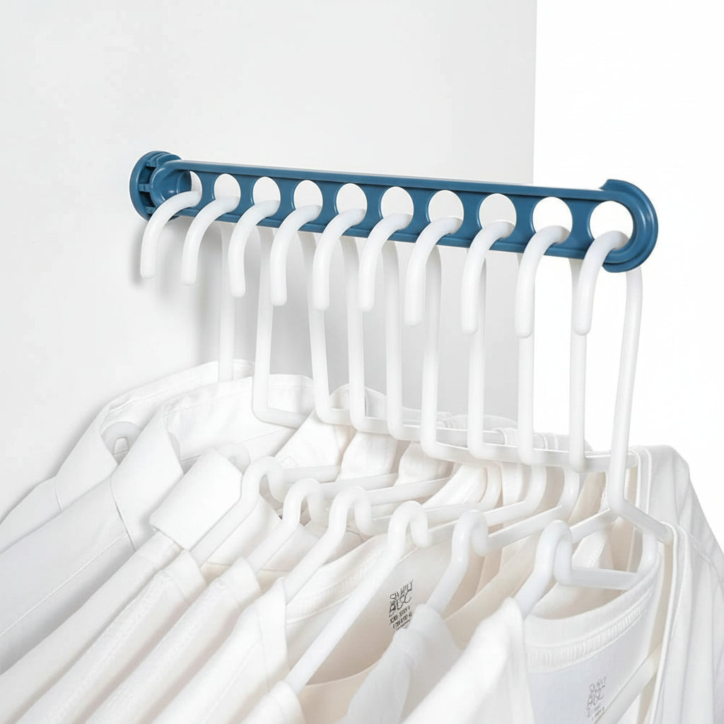 Étendoir à linge pour balcon 8 trous inox