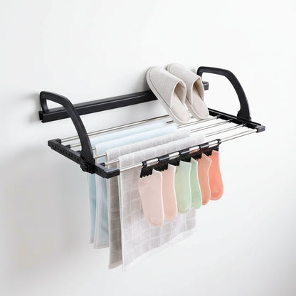 Étendoir à linge pour balcon pliable inox