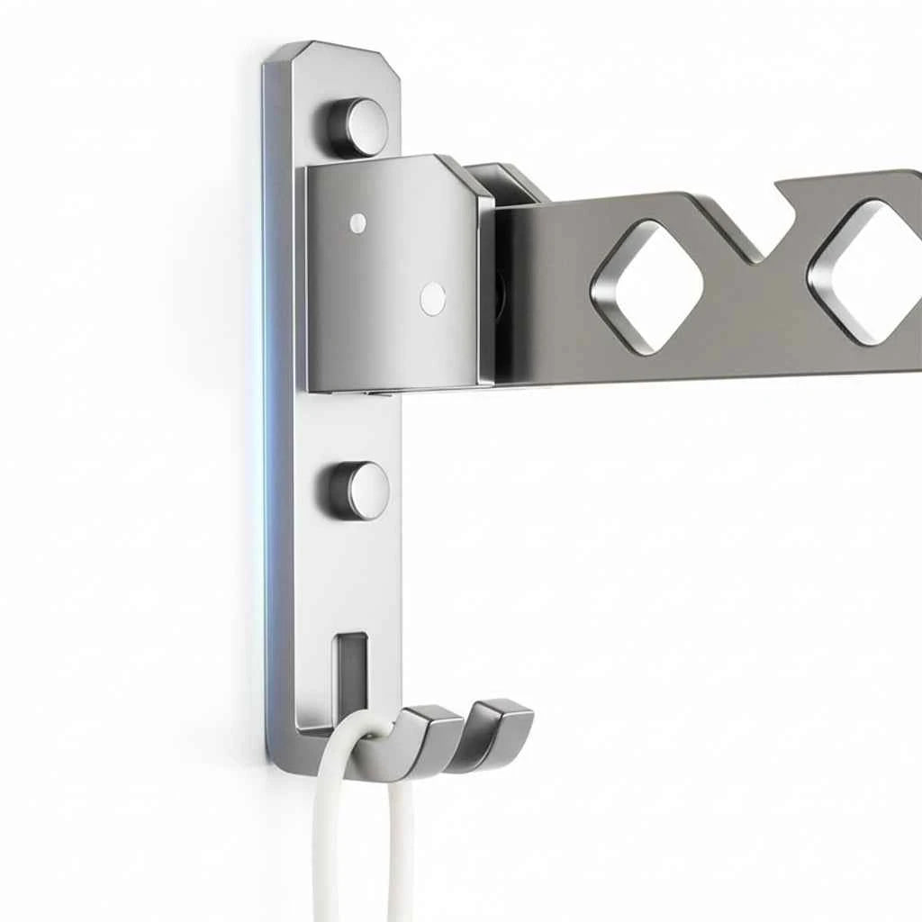 Étendoir à linge mural rabattable aluminium pliable