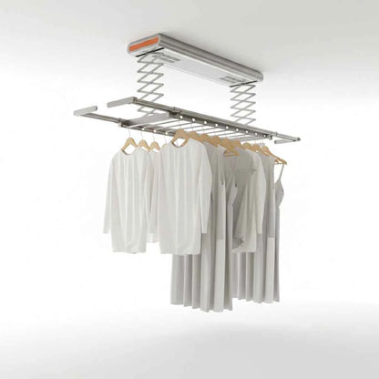 Étendoir à linge plafond électrique télescopique