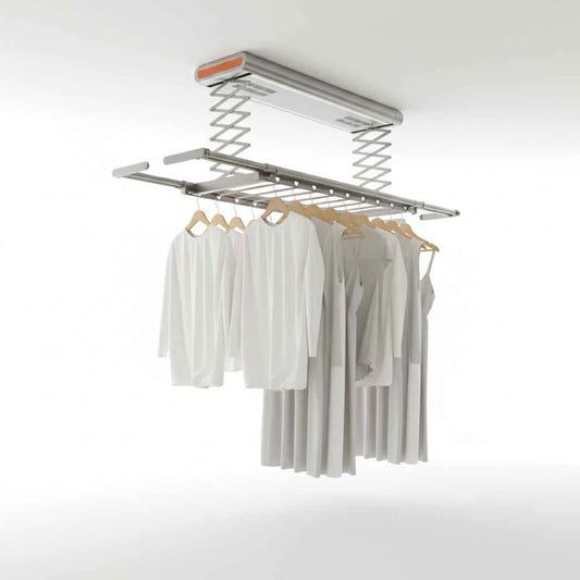Étendoir à linge plafond électrique télescopique