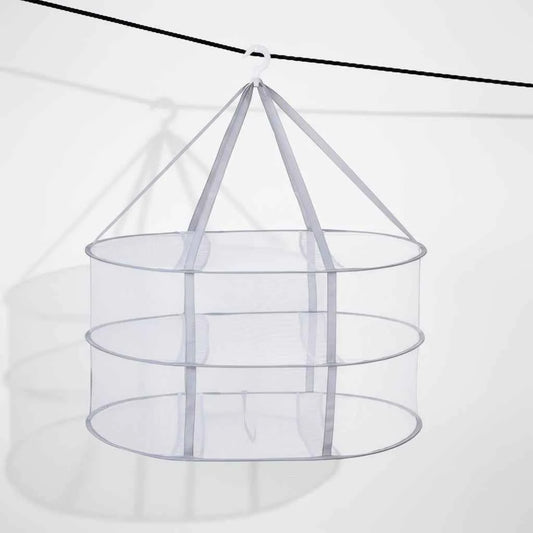 Petit étendoir à linge pliant en filet empilable