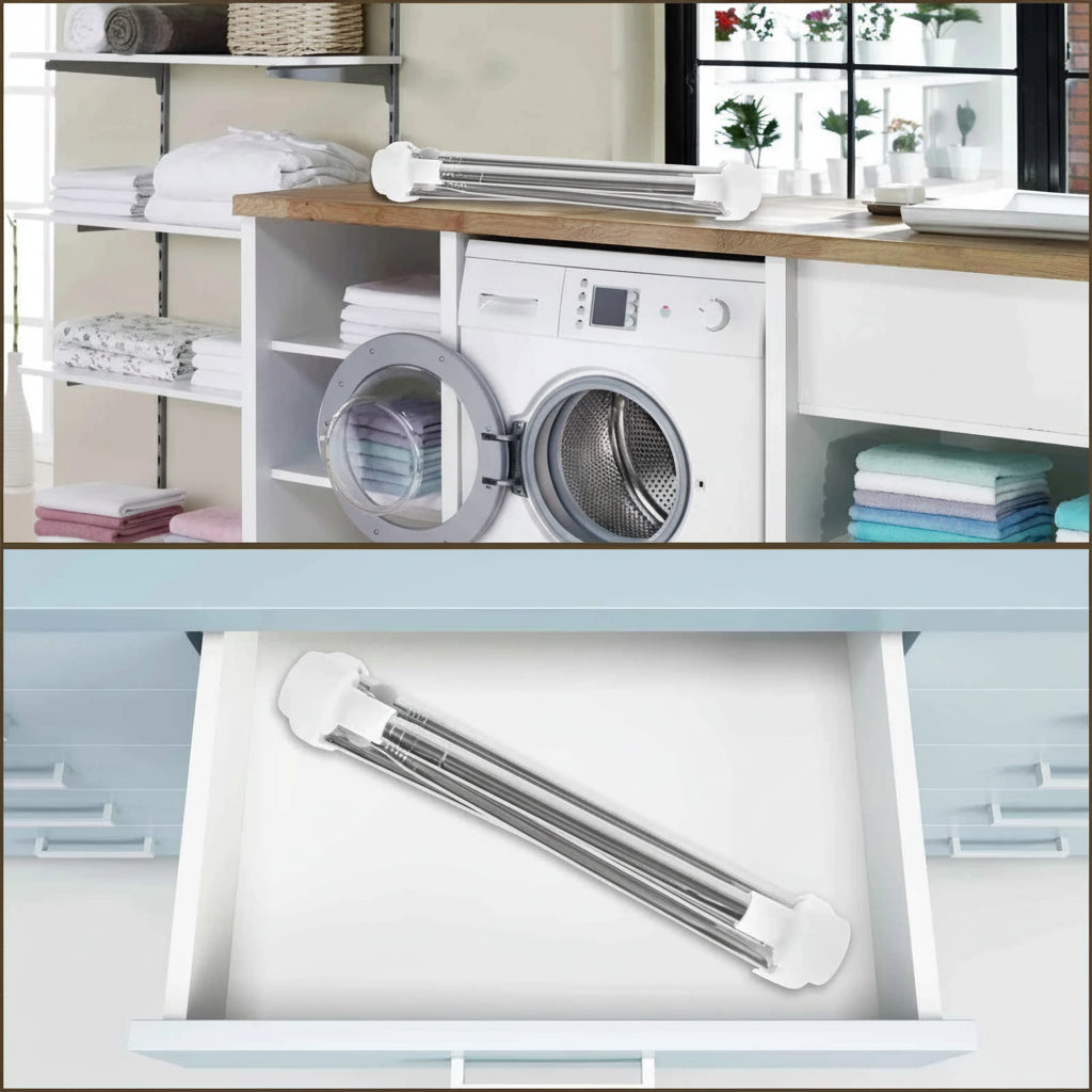 Étendoir à linge pliable inox voyage