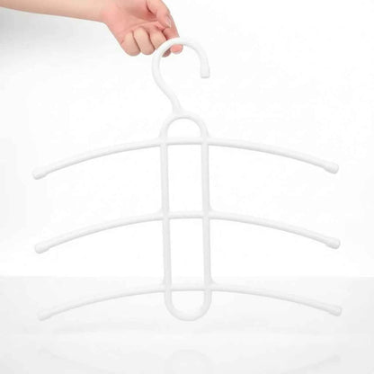 Cintre pour étendoir à linge trois niveaux gain de place