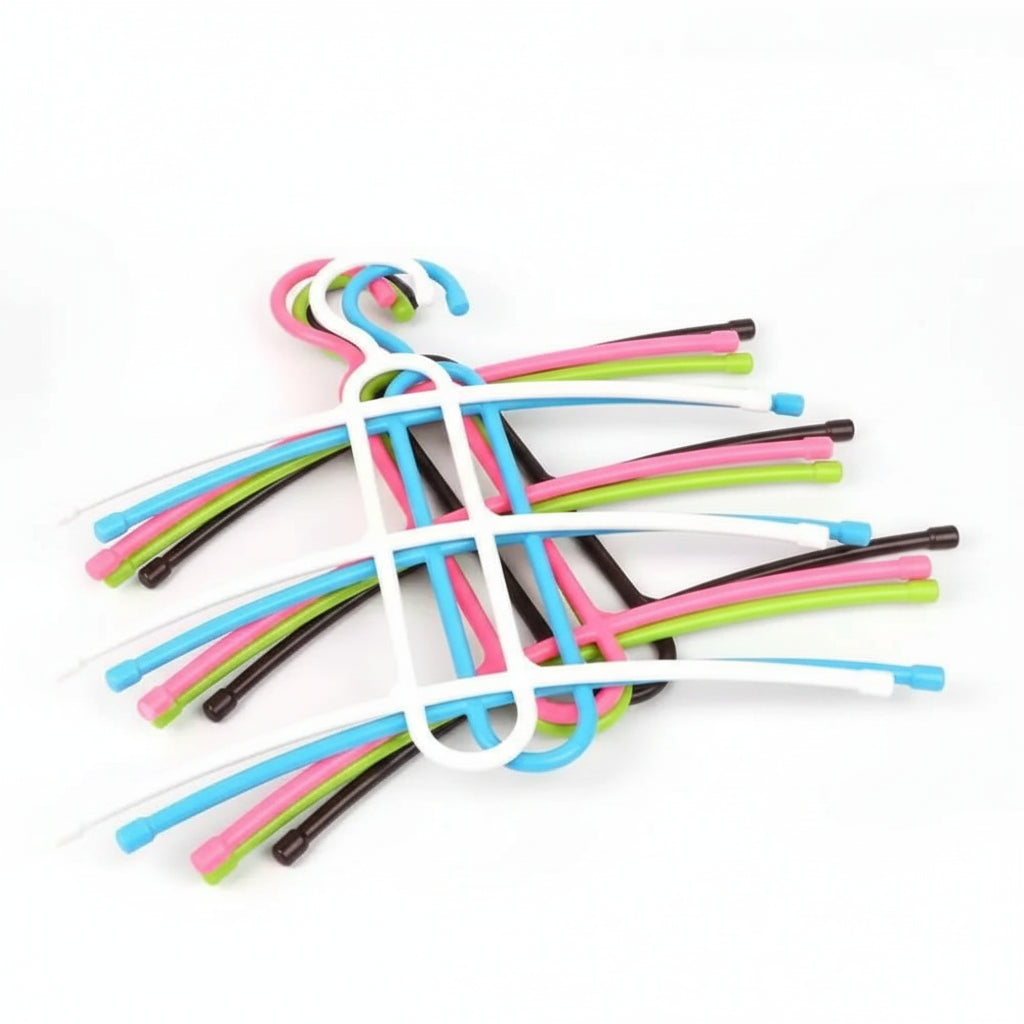 Cintre pour étendoir à linge trois niveaux gain de place