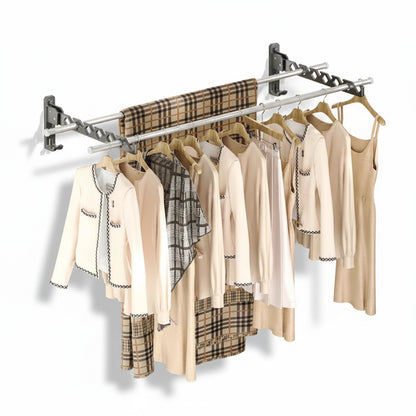 Étendoir à linge mural rabattable aluminium pliable