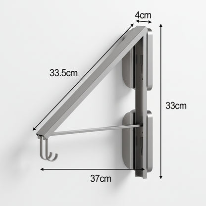 Étendoir à linge mural rétractable acier carbone balcon