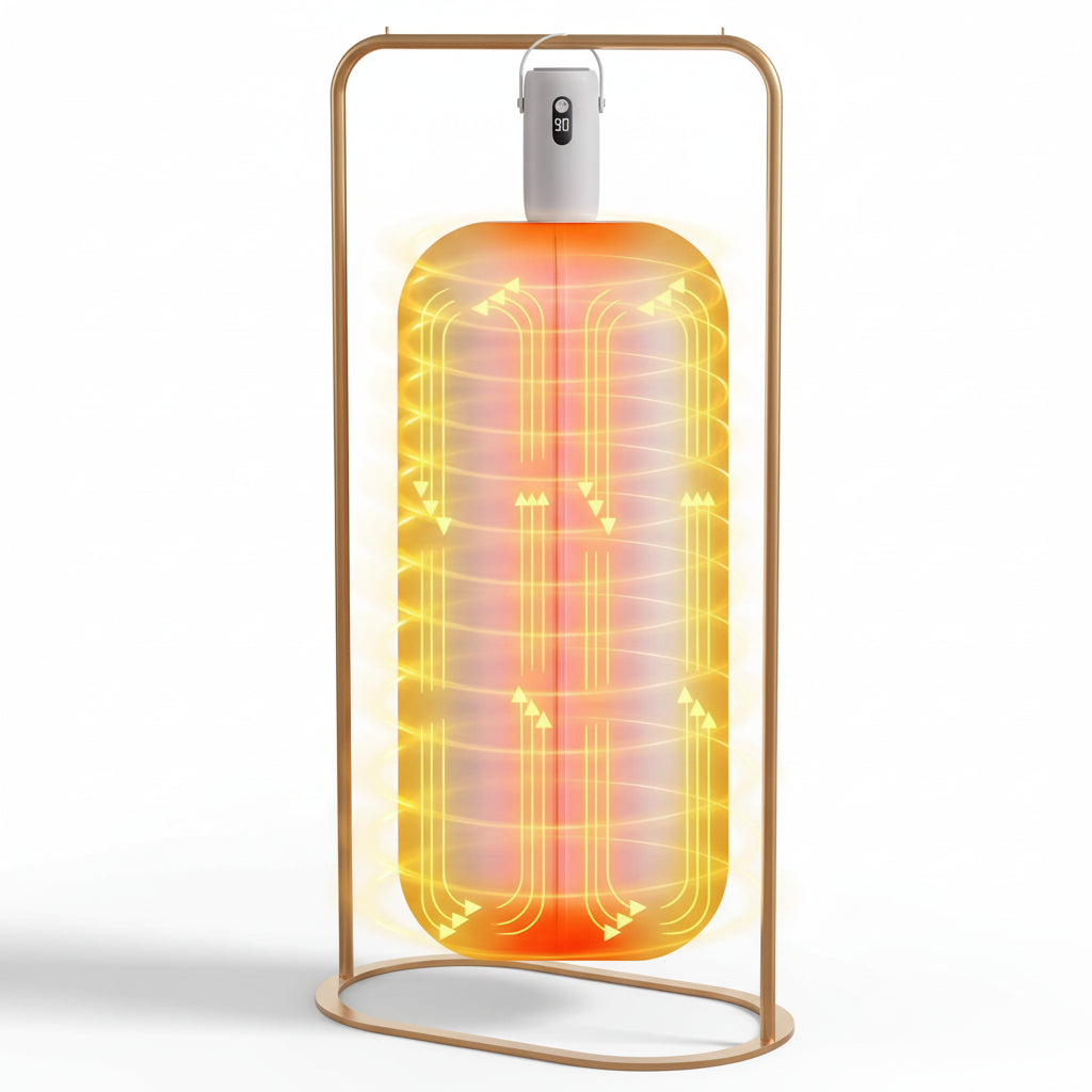 Étendoir à linge chauffant portable pliable