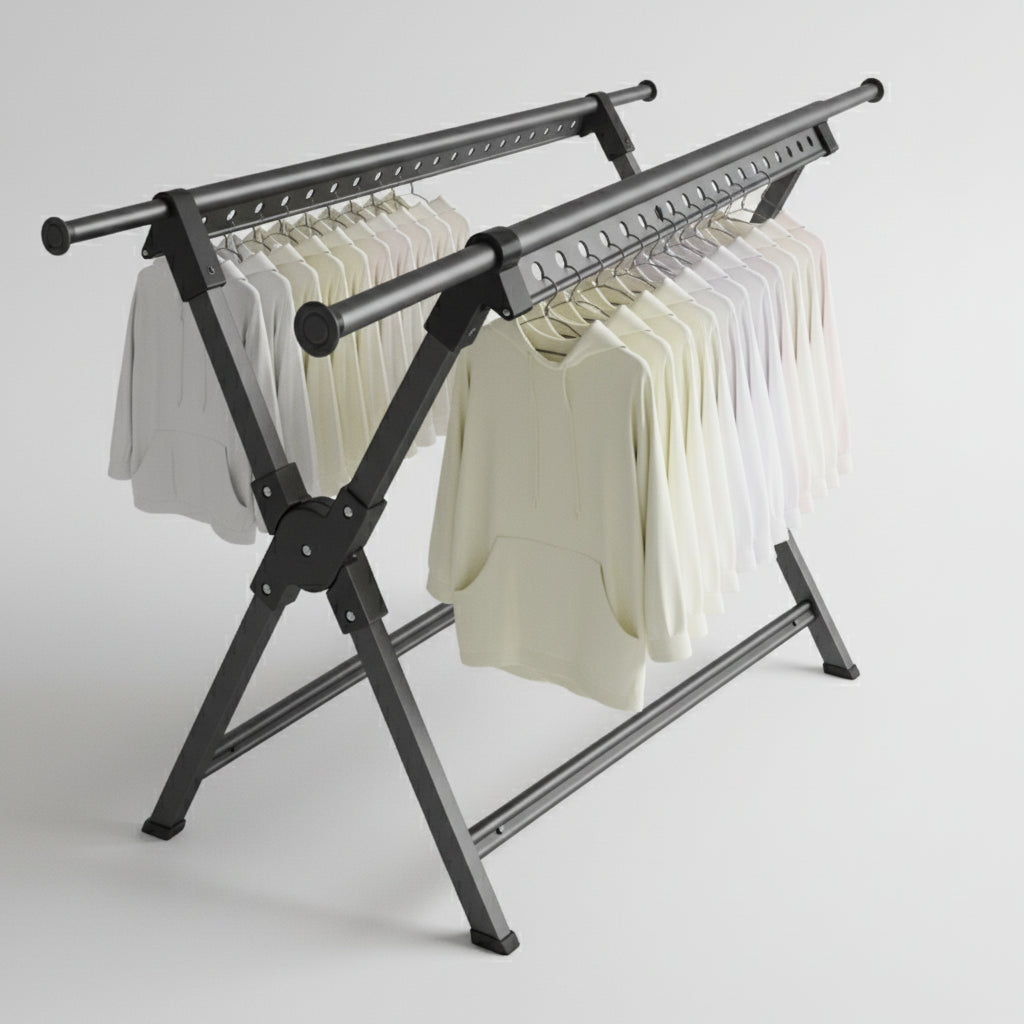 Étendoir à linge pliable inox extensible