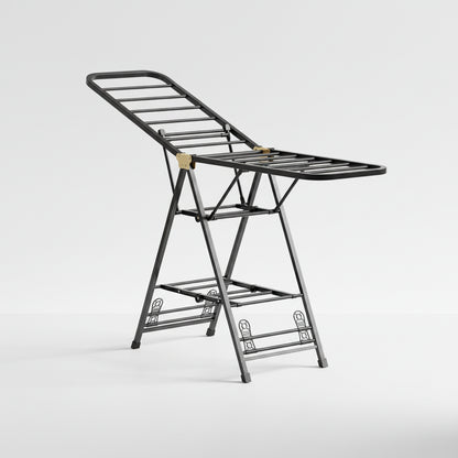 Étendoir à linge pliable en acier carbone mobile