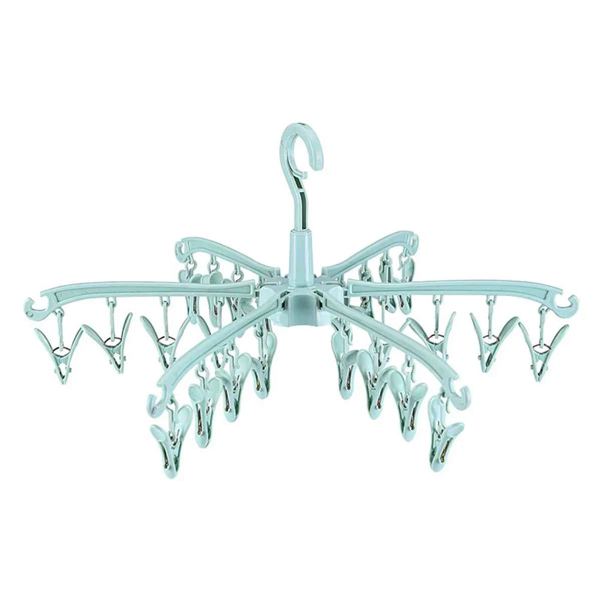 Petit étendoir à linge 24 pinces pliable rotatif