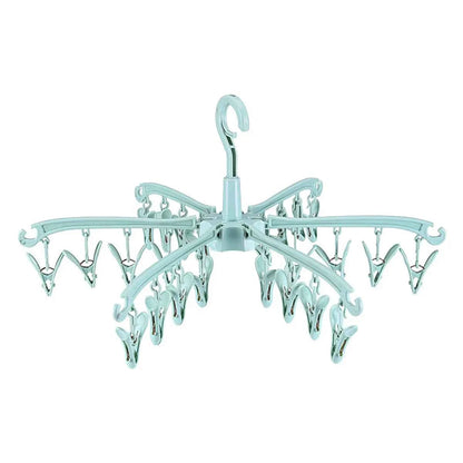 Petit étendoir à linge 24 pinces pliable rotatif