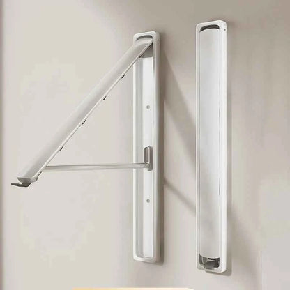 Étendoir à linge mural rétractable en aluminium pliable