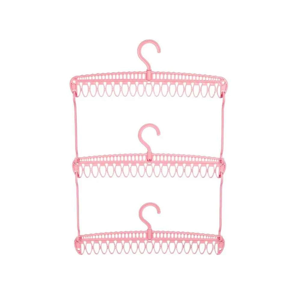 Cintre pour étendoir à linge 3 niveaux pliable