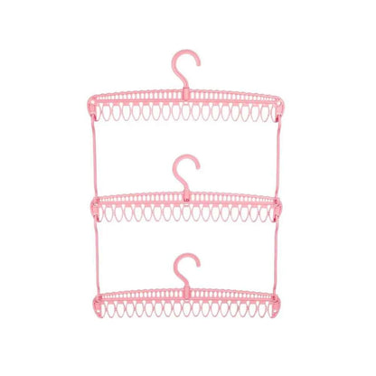 Cintre pour étendoir à linge 3 niveaux pliable