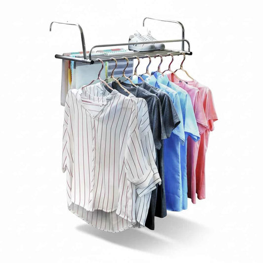 Étendoir à linge pour balcon inox rétractable