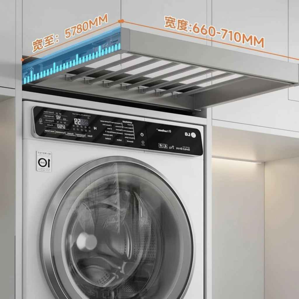 Étendoir à linge extensible armoire intégrée