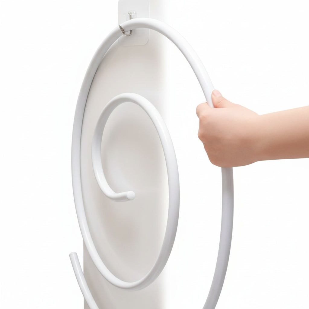 Étendoir à linge tour spirale inox pliable