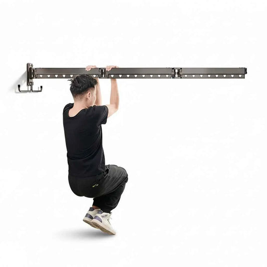 Étendoir à linge mural rétractable en aluminium pliable