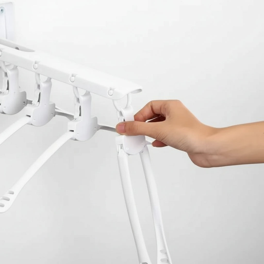 Cintre pour étendoir à linge pliable en plastique