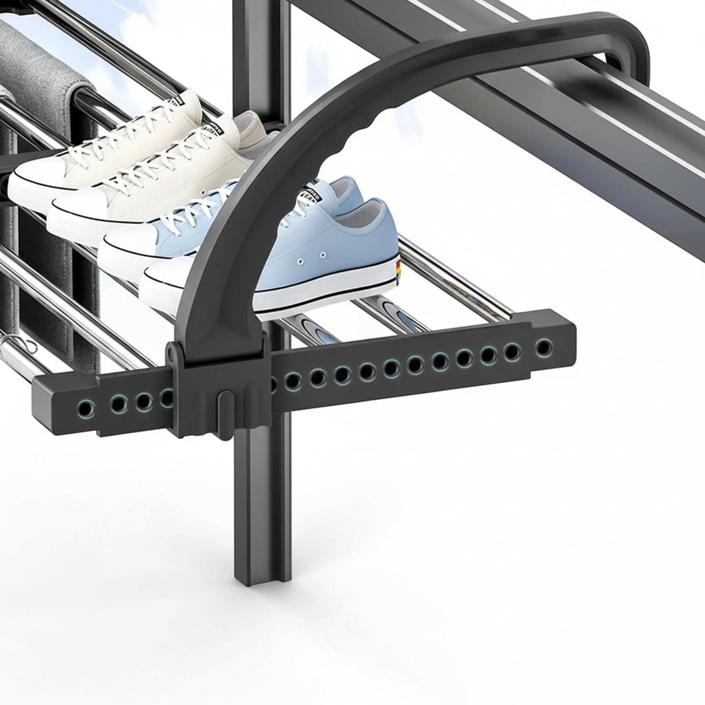 Étendoir à linge pour radiateur extensible pliable