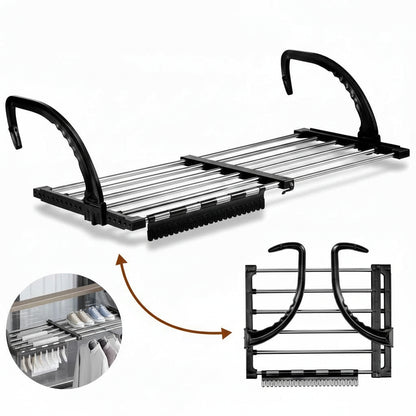 Étendoir à linge pour radiateur extensible pliable