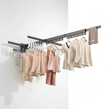 Étendoir à linge mural rabattable aluminium pliable
